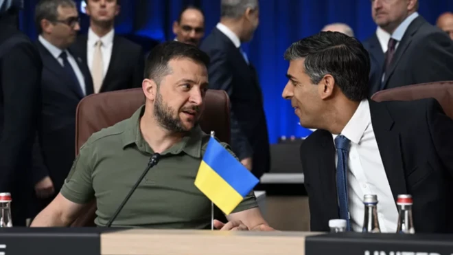 Zelenskiy ve Rishi Sunak