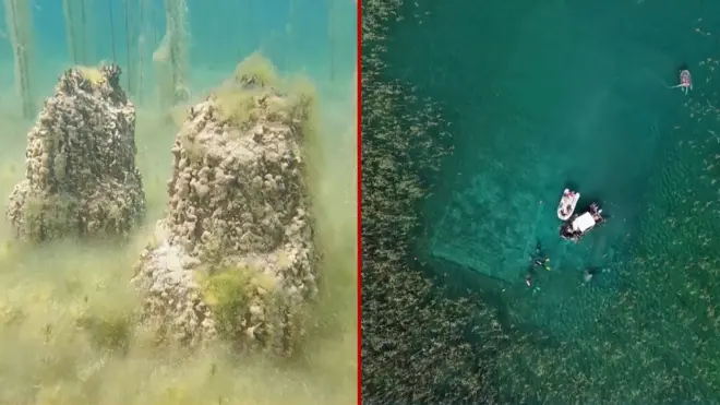 дно охридског језера, откривено археолоско налазисте