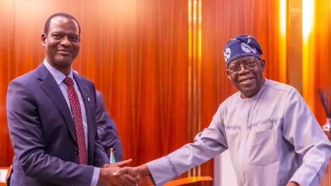 Taiwo Oyedele and President Tinubu
