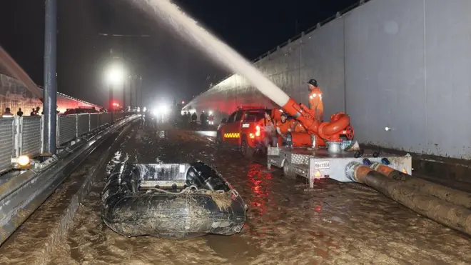 दक्षिण कोरिया में बाढ़