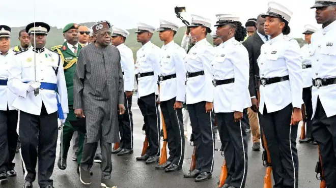 President Tinubu land di Caribbean nation on Saturday 