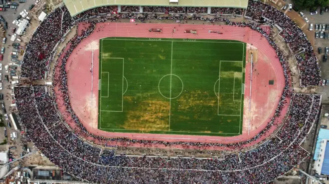 Fully packed Nnamdi Azikiwe Stadium for di Rangers vs Enyimba match