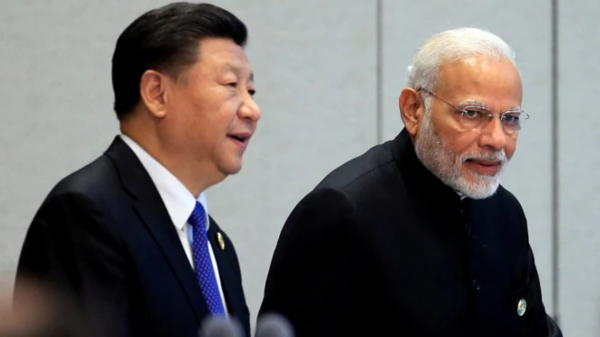 नरेंद्र मोदी, शी जिनपिंग