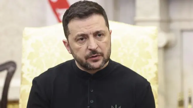 Volodimir zelenski u Ovalnoj sobi u Vašingtonu