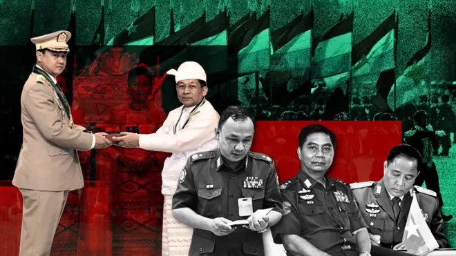 စစ်ခေါင်းဆောင်နဲ့ စစ်ဘက်လက်ထောက်၊ စစ်တက္ကသိုလ် အပတ်စဥ် ၃၈ ဆင်း ဒုတိယဗိုလ်ချုပ်ကြီးတွေကို သရုပ်ဖော်ထားတာဖြစ်ပါတယ်။