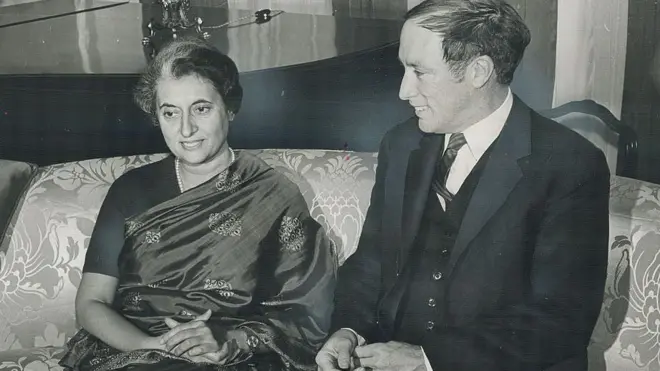 इंदिरा गांधी आणि पिएर ट्रुडो