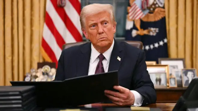 Trump dans le Bureau Ovale