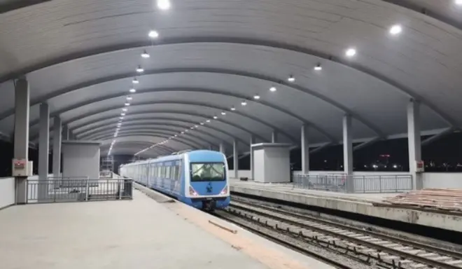 Aworan ọkọ reluwee Blue Line 