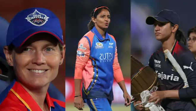 लेनिंग, हरमनप्रीत कौर और स्मृति मंधाना