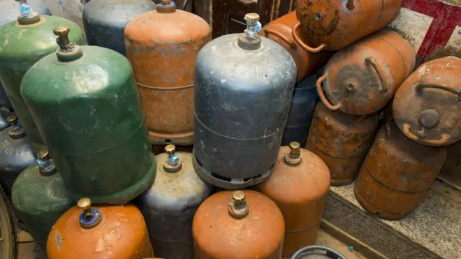 Cooking gas cylinders