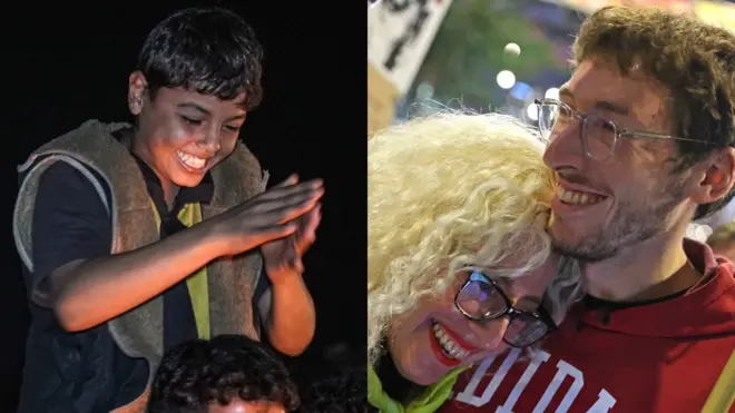 واکنش به اعلام توافق آتش‌بس: یک کودک فلسطینی در غزه و یک زن و مرد اسرائیلی در تل‌آویو