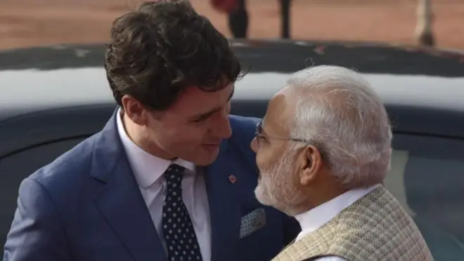 జస్టిన్ ట్రూడో, మోదీ