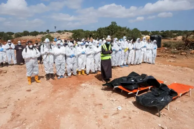 آثار الفيضانات في درنة