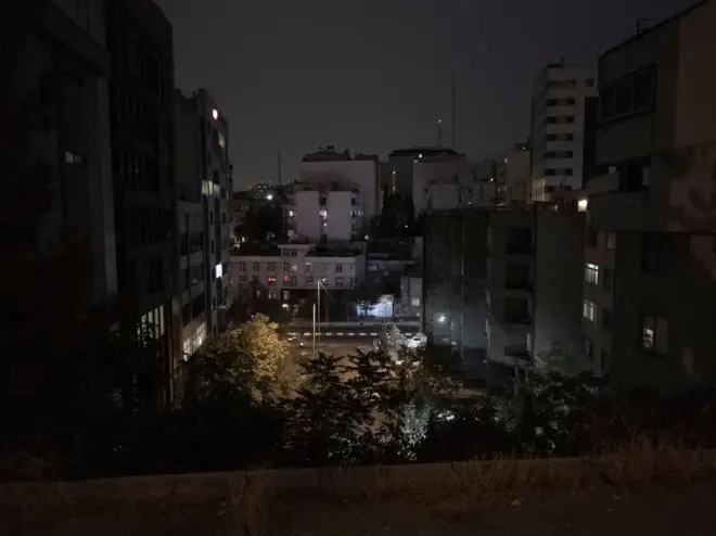 آسمان تهران در شب