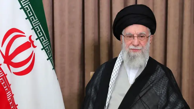 Iranian Supreme Leader Ali Khamenei addresses the nation in a state television broadcast on 18 June 2025