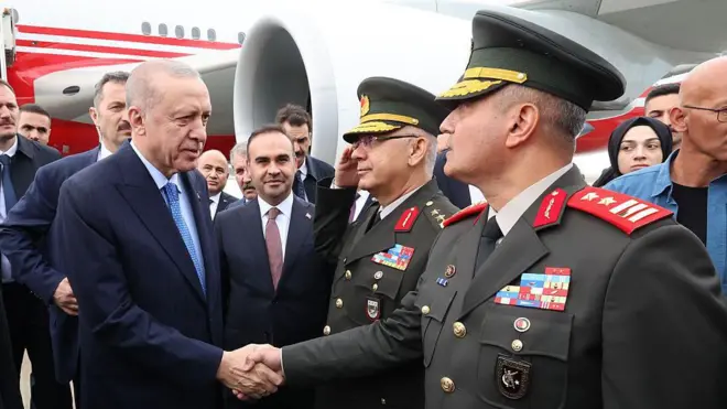 Erdoğan Kıbrıs'ta.