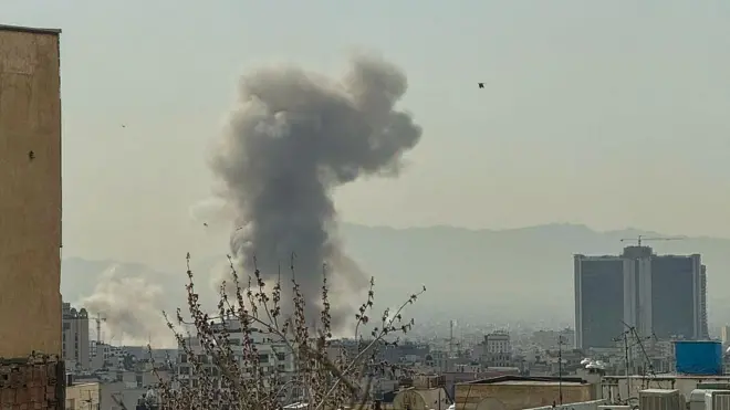 တီဟီရန်မြို့လယ်မှာ ပေါက်ကွဲမှုဖြစ်ပြီးနောက် တွေ့ရတဲ့မြင်ကွင်း