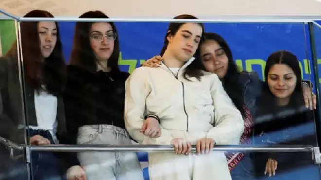 ان اسرائیلی خواتین کو گذشتہ ماہ رہا کیا گیا 