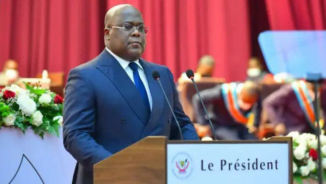 Felix Tshisekedi imbere y'inteko ishingamategeko ku wa gatatu tariki 11 Ukuboza 2024