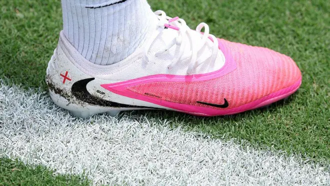 Pink Nike boots