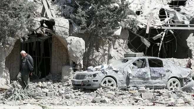 Varias zonas han sido demolidas en el sur del Líbano para crear lo que Israel describe como una "zona de amortiguamiento".