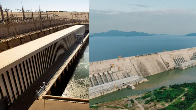 Hidha Aswaan Guddicha (bitaa) fi Hidha Haaromsaa Guddicha Itoophiyaa (mirga)