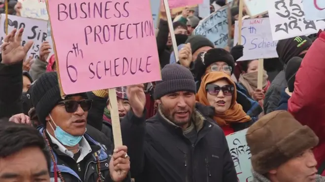 लद्दाख प्रदर्शन