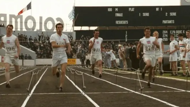 The track at Colombes is where Harold Abrahams and Eric Liddell won Olympic golds, an event that was recreated in the film Chariots of Fire (pictured)