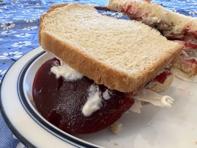 white bread sandwich