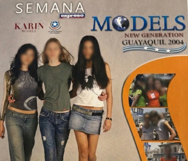 Revista com modelos que participaram do concurso