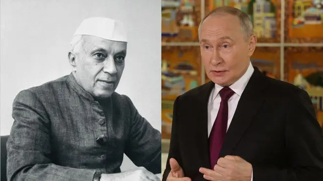 నెహ్రూ, పుతిన్ 