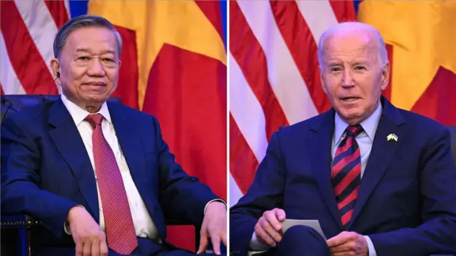 Ông Tô Lâm gặp ông Joe Biden ở New York