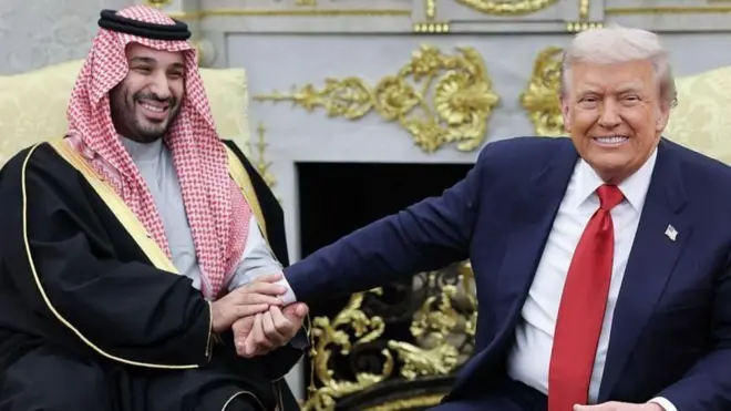 Ilma mootii Sa'uudii Mohammad bin Salman fi Pirezidant Doonaald Tiraamp