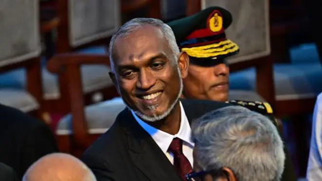 मालदीव में मोहम्मद मुइज़्ज़ू 