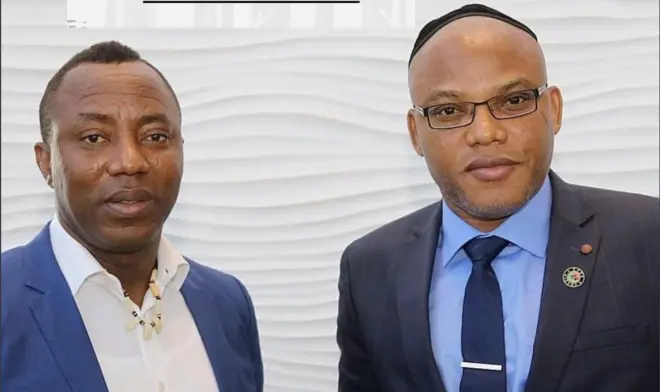 Omoyele Sowore na Nnamdi Kanu