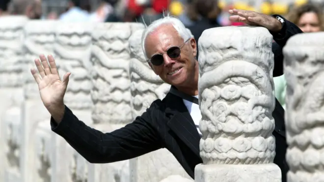 亞曼尼在北京紫禁城參觀（14/4/2004）