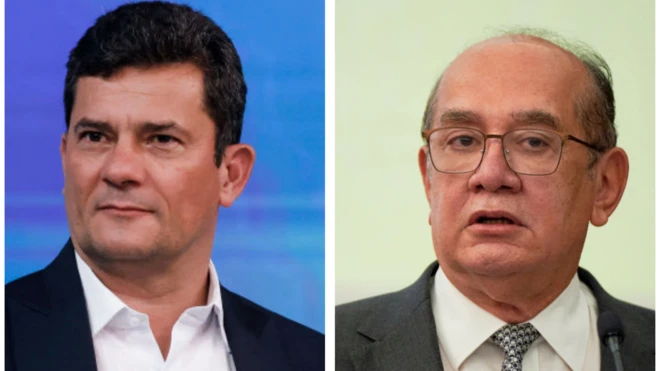 Colagem4bet com brfotos4bet com brSergio Moro e Gilmar Mendes