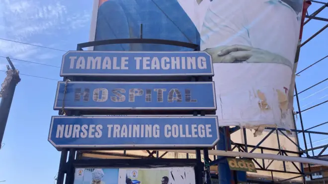 Signpost of Temale Teaching hospital