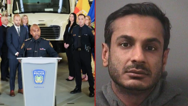 ਪੀਲ ਪੁਲਿਸ ਦੇ ਅਧਿਕਾਰੀਆਂ ਅਤੇ ਮੁਲਜ਼ਮ ਦੀ ਪੁਰਾਣੀ ਤਸਵੀਰ