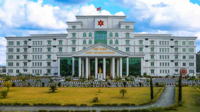 नेपाली सेनाको भद्रकालीस्थित मुख्यालयको फाइल तस्बिर। 