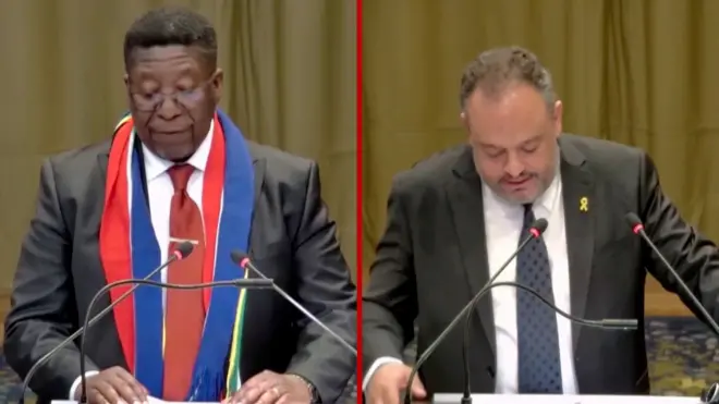 متحدثان من فريقي جنوب أفريقيا وإسرائيل أمام محكمة العدل الدولية