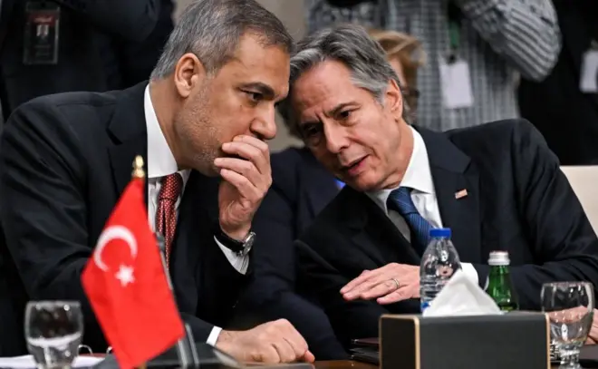 وزرای خارجه ترکیه و آمریکا