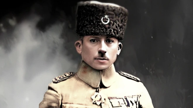 Retrato de Rafael de Nogales Méndez vestido con el uniforme otomano