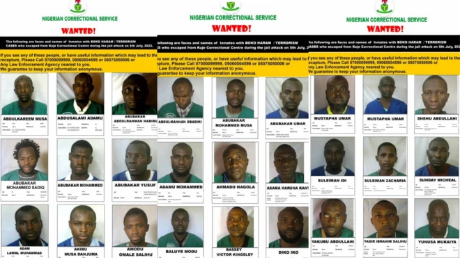 NCS for post on dia official social media handle for Facebook release di faces and names of those wey escape