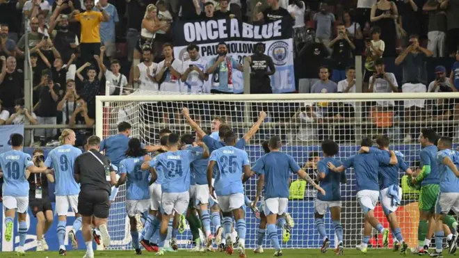 مانشستر سيتي يفوز بالسوبر الأوروبي على حساب أشبيلية