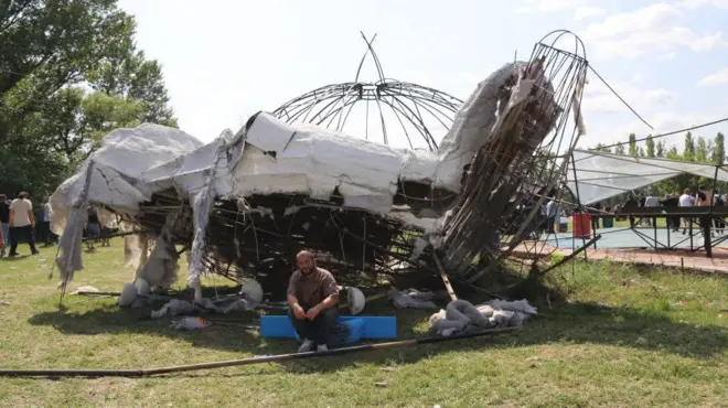 Противники ЛГБТ-фестиваля устроили погром на территории, где должно было состояться мероприятие 