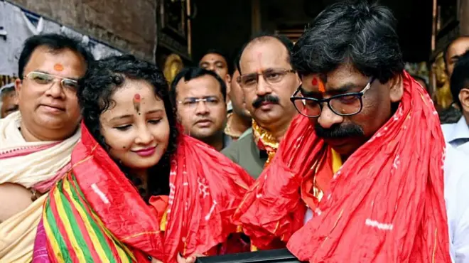 हेमंत सोरेन और कल्पना सोरेन