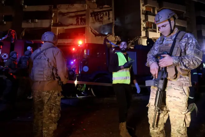 محل حمله به دفتر حماس در بیروت