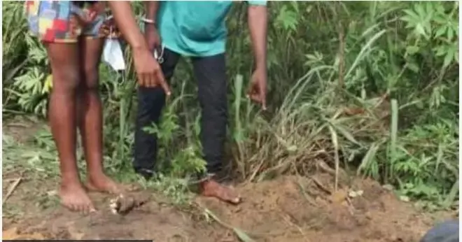 aworan ibi ti wọn hu oku naa 