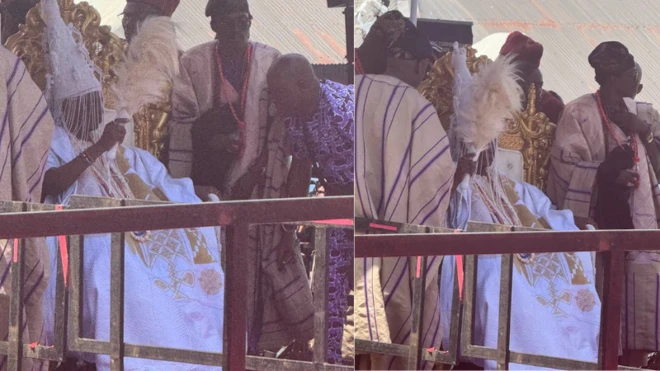 Ọba Rasidi Ladoja lẹyin to gba ade niluu Ibadan